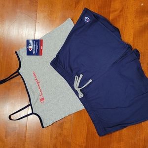 Champion Tank Short Pajama Set Sz Lrg